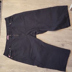 Woman Within 18 Black demin cropped pants